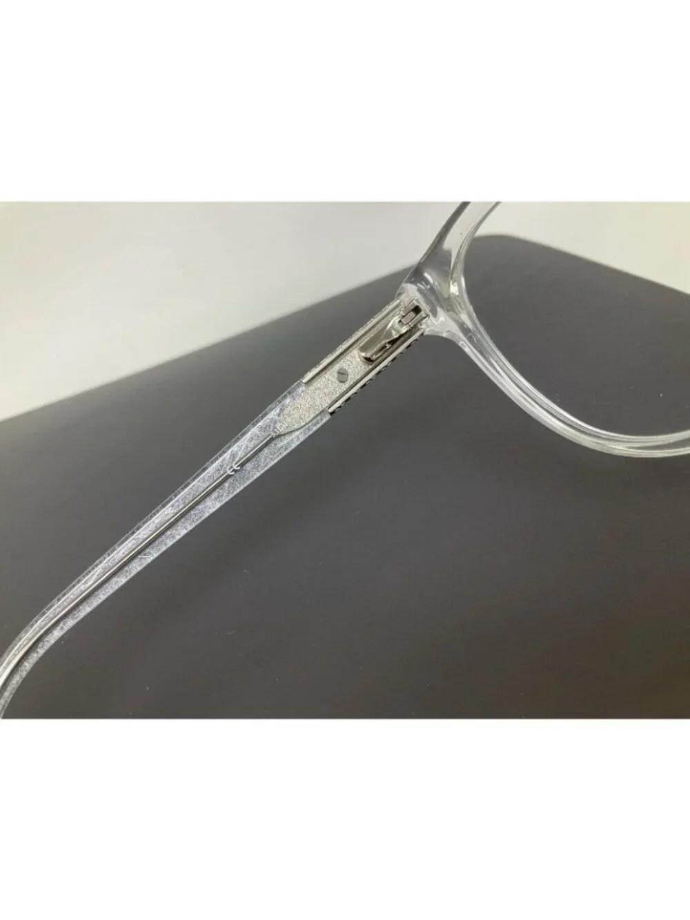 Oleg Cassini Eyeglasses Frame Clear Silver OCO 569 971 Full Rim 53-18-140